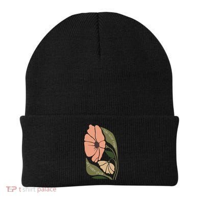 Subtle Boho Flowers Anti Trum p Liberal Protest Resist  Beanie