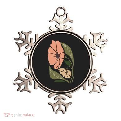 Subtle Boho Flowers Anti Trum p Liberal Protest Resist  Ornament