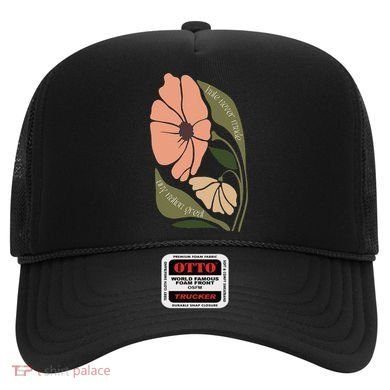 Subtle Boho Flowers Anti Trum p Liberal Protest Resist  Hat