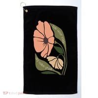 Subtle Boho Flowers Anti Trum p Liberal Protest Resist  Golf Towel thumb 0