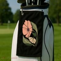 Subtle Boho Flowers Anti Trum p Liberal Protest Resist  Golf Towel thumb 2