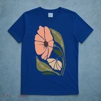 Subtle Boho Flowers Anti Trum p Liberal Protest Resist  T-Shirt thumb 5