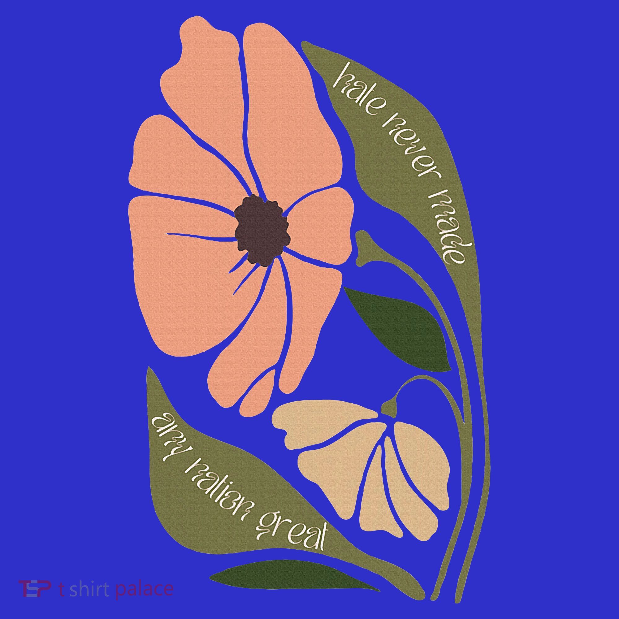 Subtle Boho Flowers Anti Trum p Liberal Protest Resist  Polo