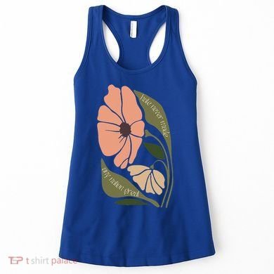 Subtle Boho Flowers Anti Trum p Liberal Protest Resist  Women's Tank Top