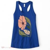 Subtle Boho Flowers Anti Trum p Liberal Protest Resist  Women's Tank Top thumb 0
