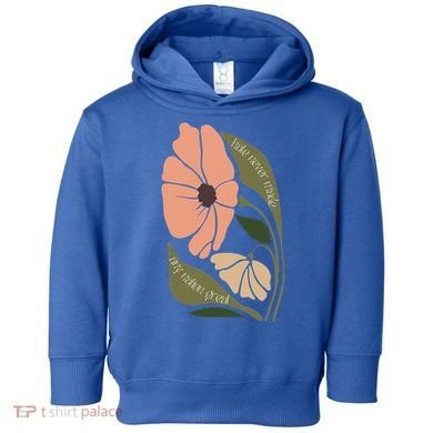 Subtle Boho Flowers Anti Trum p Liberal Protest Resist  Toddler Hoodie