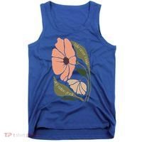 Subtle Boho Flowers Anti Trum p Liberal Protest Resist  Tank Top thumb 0