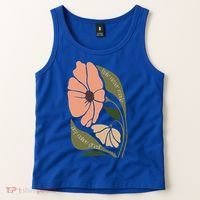 Subtle Boho Flowers Anti Trum p Liberal Protest Resist  Tank Top thumb 2