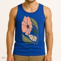 Subtle Boho Flowers Anti Trum p Liberal Protest Resist  Tank Top thumb 3