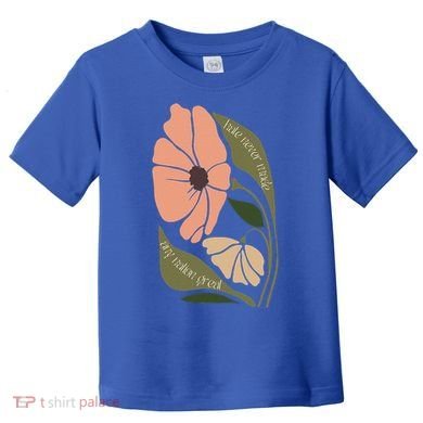 Subtle Boho Flowers Anti Trum p Liberal Protest Resist  Toddler T-Shirt