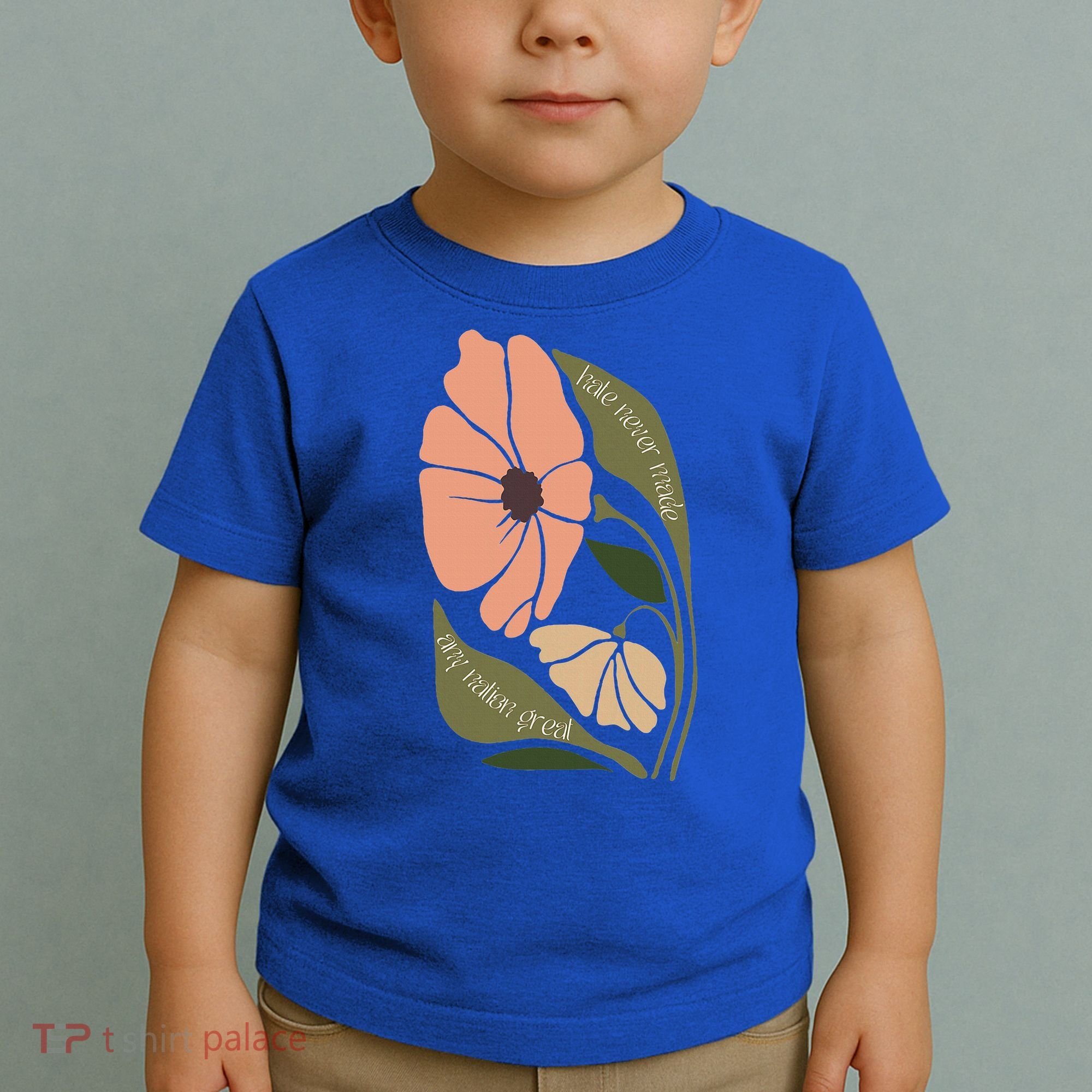 Subtle Boho Flowers Anti Trum p Liberal Protest Resist  Toddler T-Shirt
