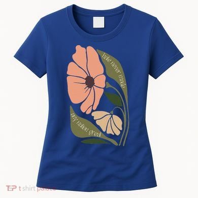 Subtle Boho Flowers Anti Trum p Liberal Protest Resist  Women's T-Shirt