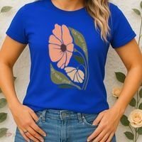 Subtle Boho Flowers Anti Trum p Liberal Protest Resist  Women's T-Shirt thumb 2