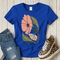 Subtle Boho Flowers Anti Trum p Liberal Protest Resist  Women's T-Shirt thumb 3
