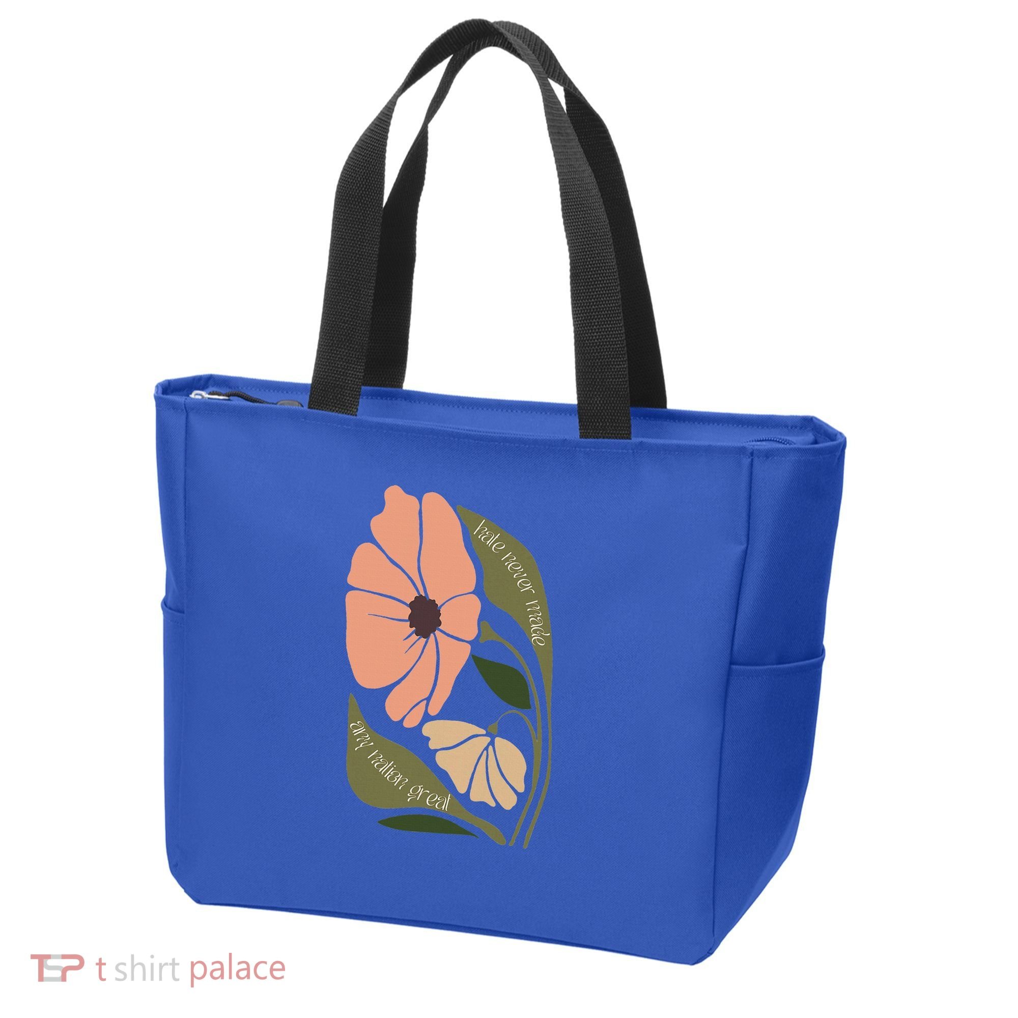 Subtle Boho Flowers Anti Trum p Liberal Protest Resist  Tote Bag