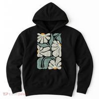 Subtle Boho Flowers Anti Trump Anti Maga Kamala Harris Voter Hoodie thumb 0