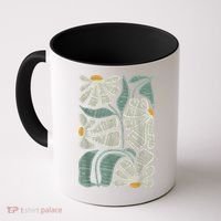 Subtle Boho Flowers Anti Trump Anti Maga Kamala Harris Voter Coffee Mug thumb 0