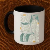 Subtle Boho Flowers Anti Trump Anti Maga Kamala Harris Voter Coffee Mug thumb 2