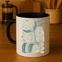 Subtle Boho Flowers Anti Trump Anti Maga Kamala Harris Voter Coffee Mug thumb 4