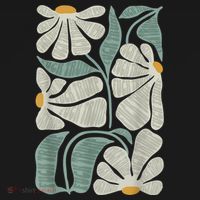 Subtle Boho Flowers Anti Trump Anti Maga Kamala Harris Voter Women's Hoodie thumb 2