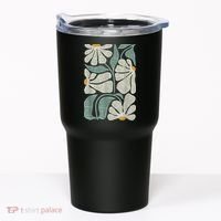 Subtle Boho Flowers Anti Trump Anti Maga Kamala Harris Voter Tumbler thumb 0