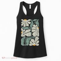 Subtle Boho Flowers Anti Trump Anti Maga Kamala Harris Voter Women's Tank Top thumb 0