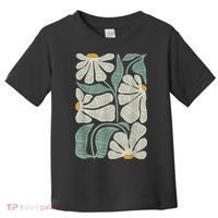 Subtle Boho Flowers Anti Trump Anti Maga Kamala Harris Voter Toddler T-Shirt thumb 0