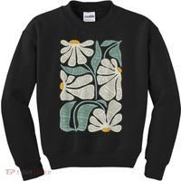 Subtle Boho Flowers Anti Trump Anti Maga Kamala Harris Voter Kids Sweatshirt thumb 0