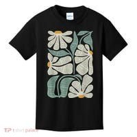 Subtle Boho Flowers Anti Trump Anti Maga Kamala Harris Voter Kids T-Shirt thumb 0