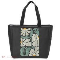Subtle Boho Flowers Anti Trump Anti Maga Kamala Harris Voter Tote Bag thumb 0