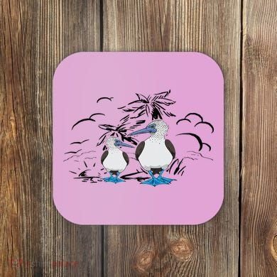 Seabirds Blue Footed Booby Bird Galapagos Islands Coaster