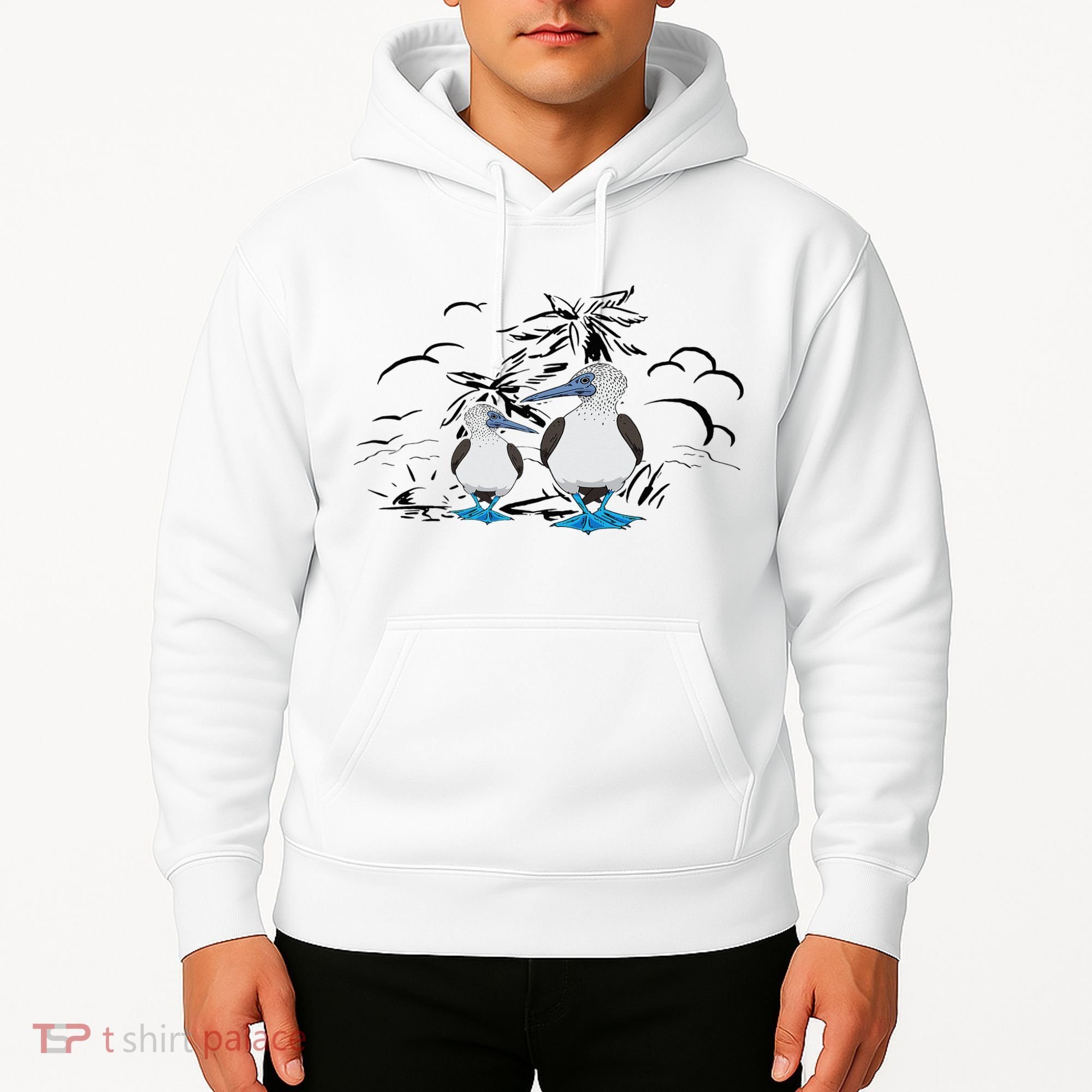 Seabirds Blue Footed Booby Bird Galapagos Islands Hoodie