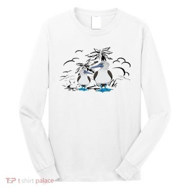 Seabirds Blue Footed Booby Bird Galapagos Islands Long Sleeve Shirt