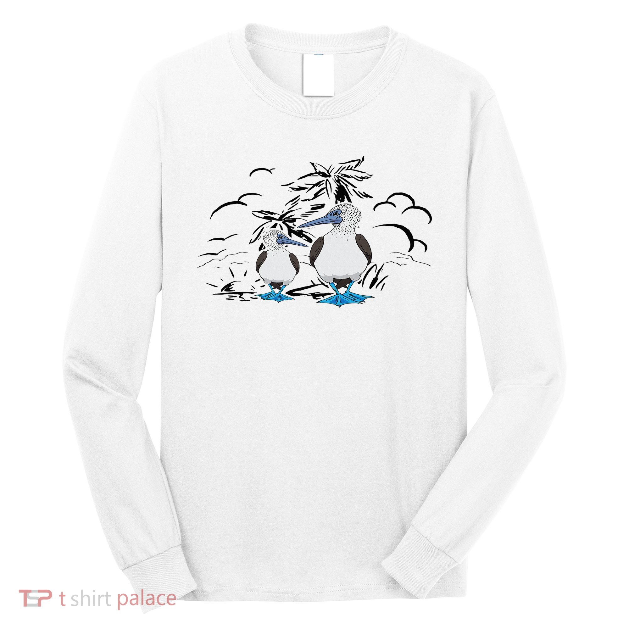 Seabirds Blue Footed Booby Bird Galapagos Islands Long Sleeve Shirt