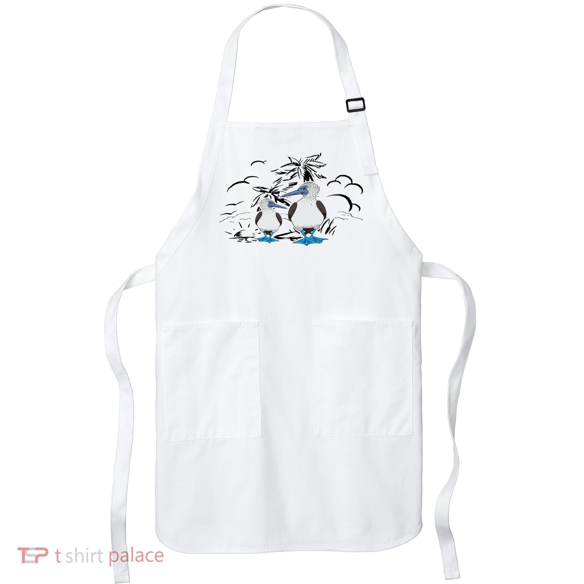 Seabirds Blue Footed Booby Bird Galapagos Islands Apron