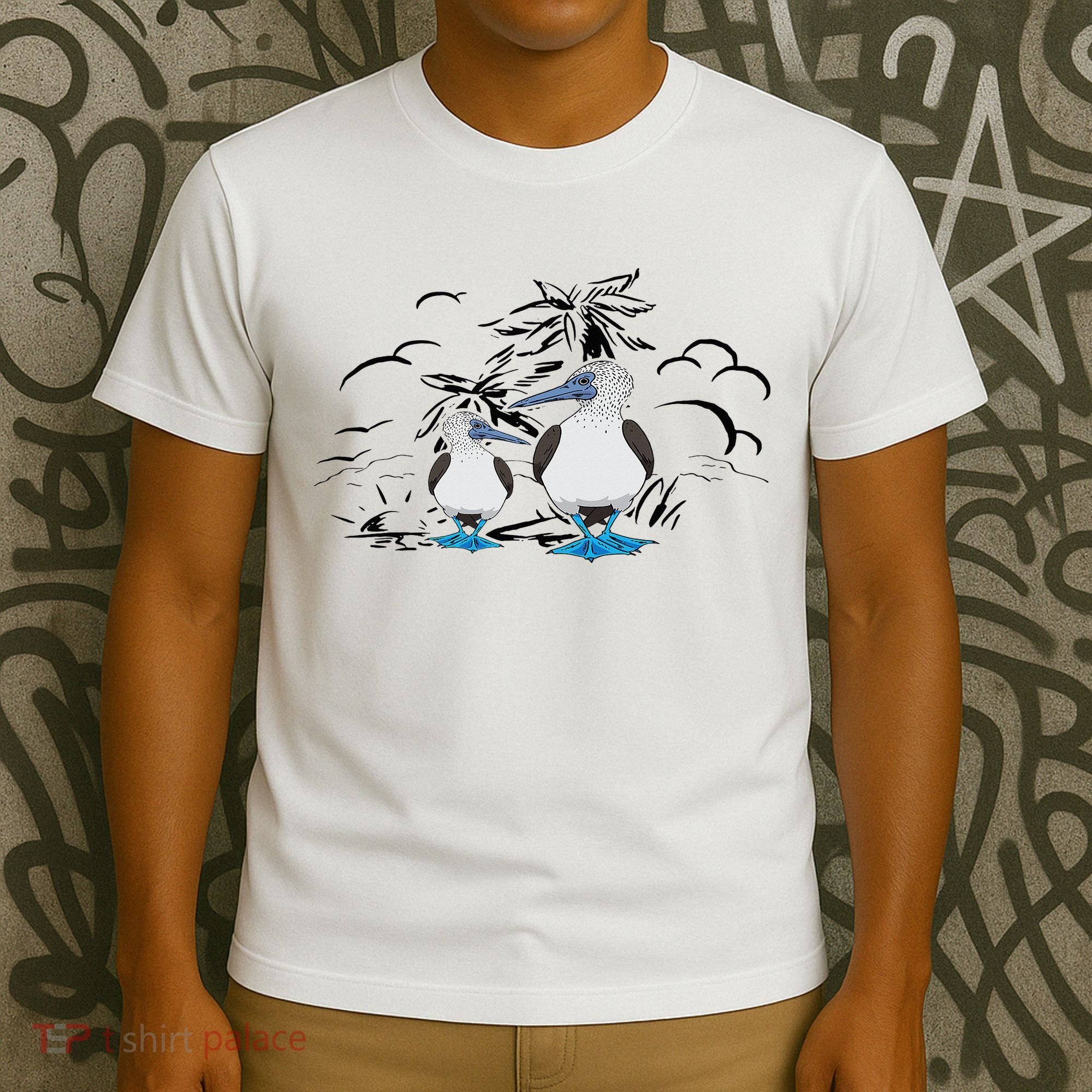 Seabirds Blue Footed Booby Bird Galapagos Islands T-Shirt