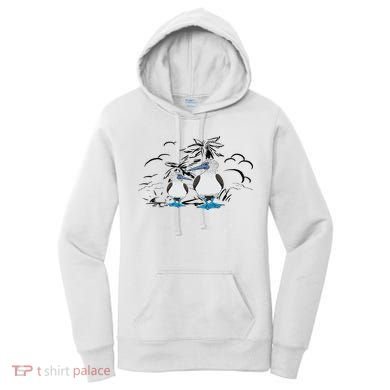 Seabirds Blue Footed Booby Bird Galapagos Islands Women's Hoodie