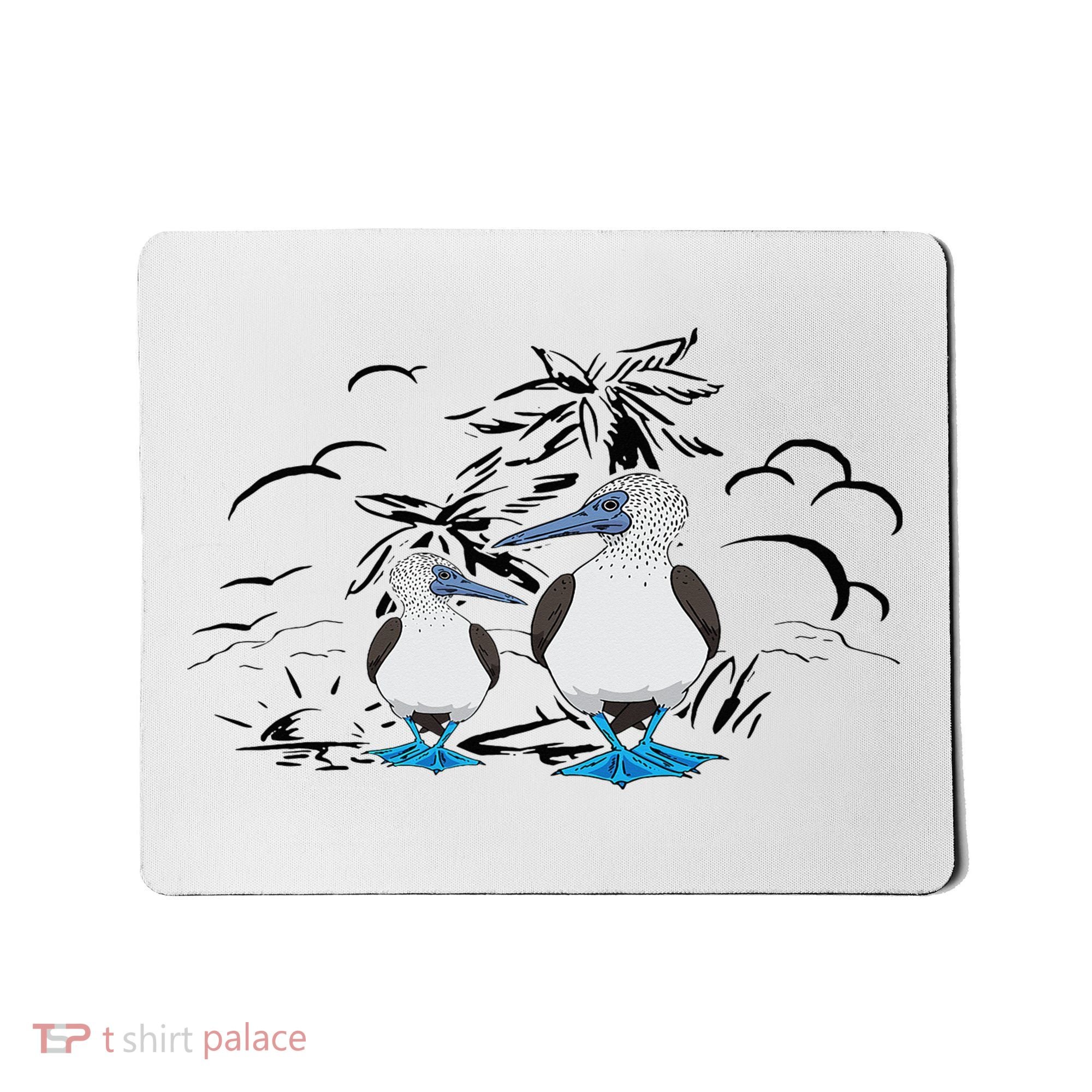 Seabirds Blue Footed Booby Bird Galapagos Islands Mousepad