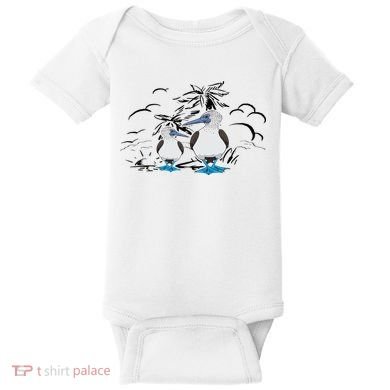 Seabirds Blue Footed Booby Bird Galapagos Islands Baby Bodysuit