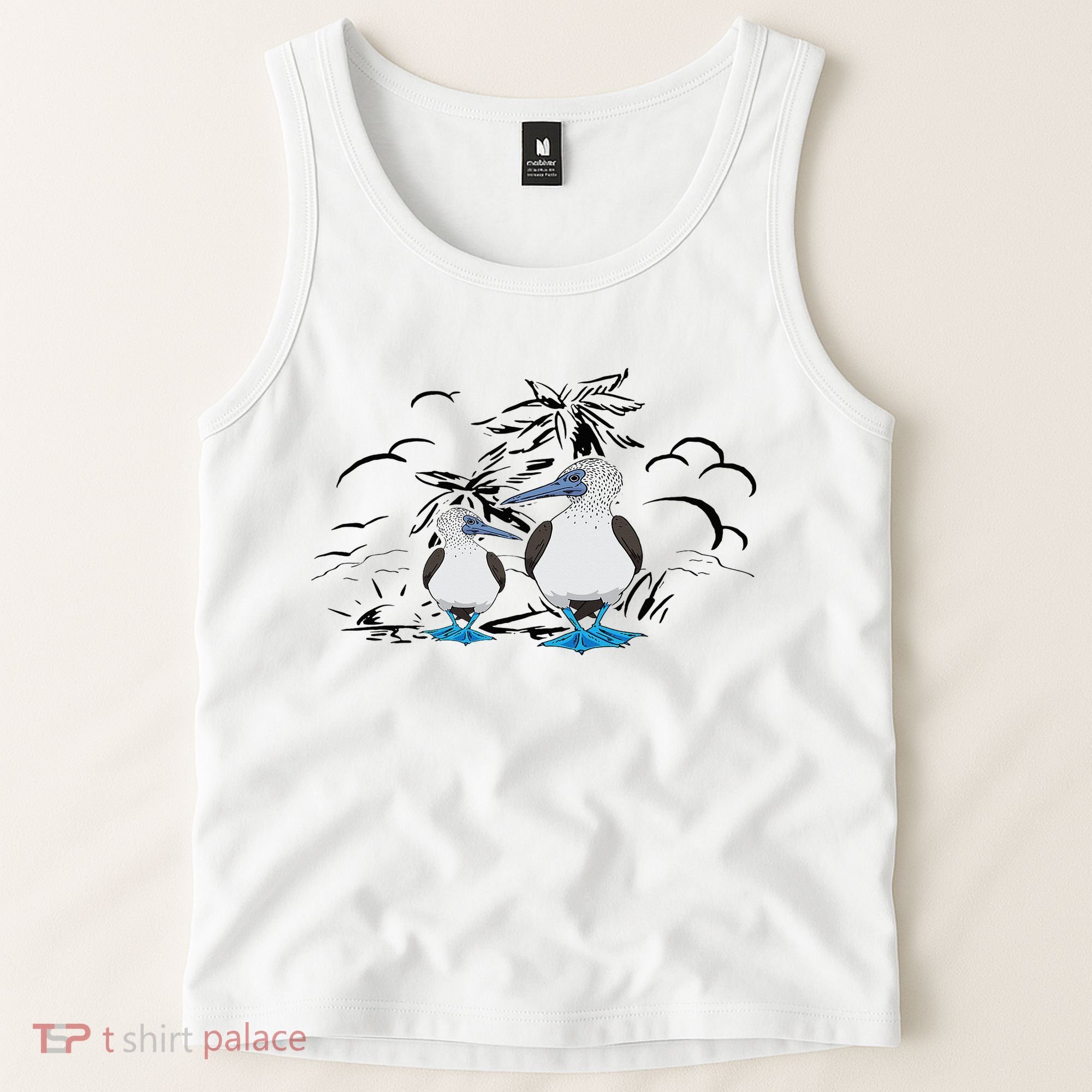 Seabirds Blue Footed Booby Bird Galapagos Islands Tank Top