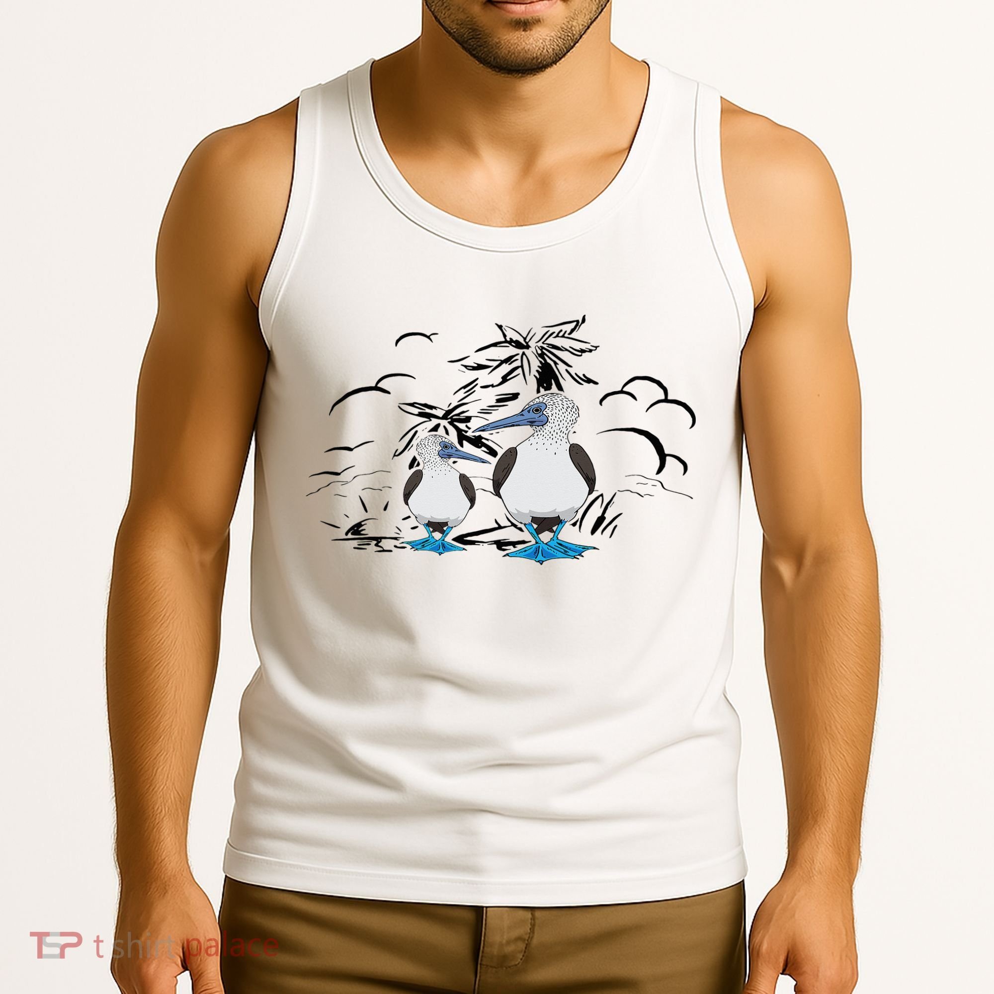 Seabirds Blue Footed Booby Bird Galapagos Islands Tank Top