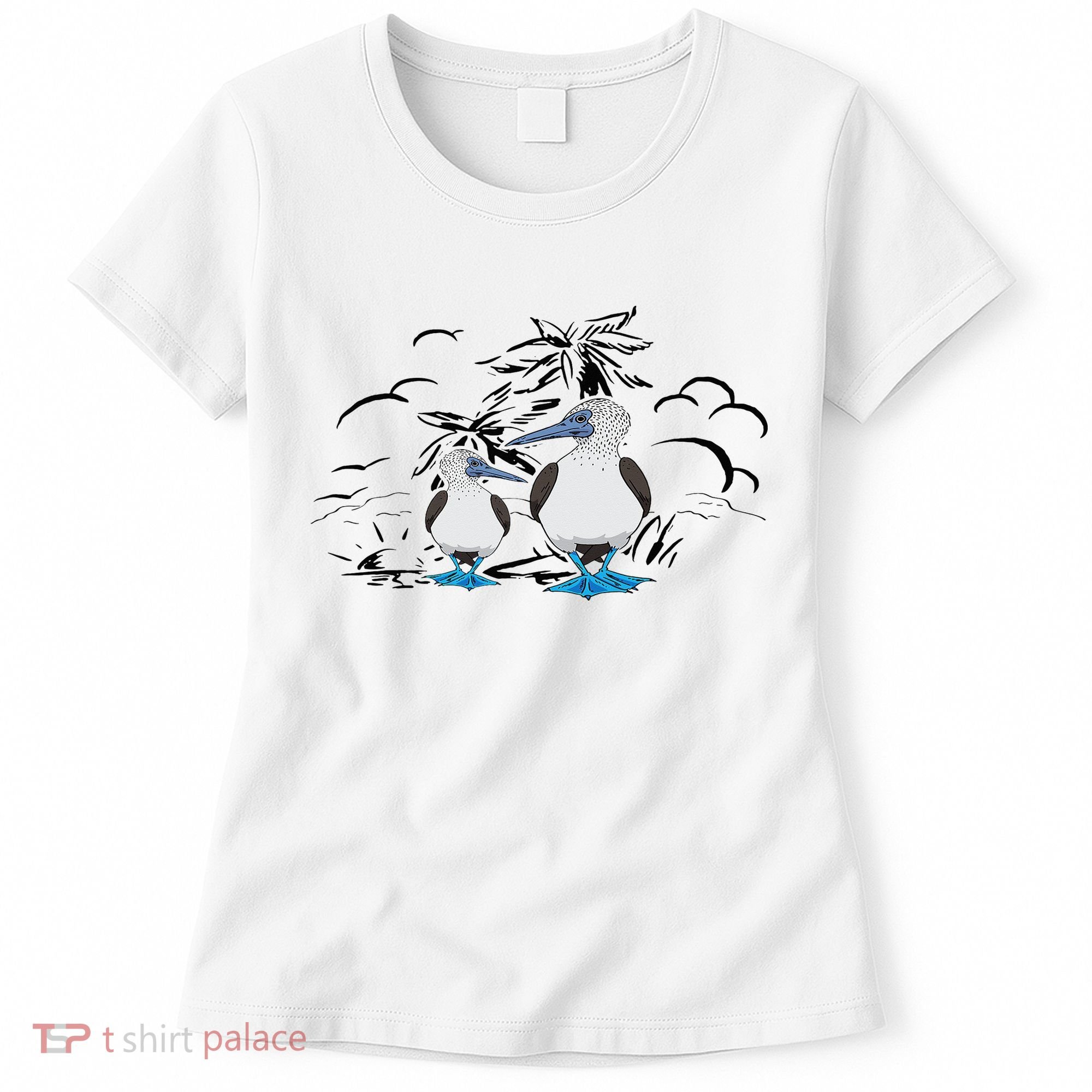 Seabirds Blue Footed Booby Bird Galapagos Islands Women's T-Shirt