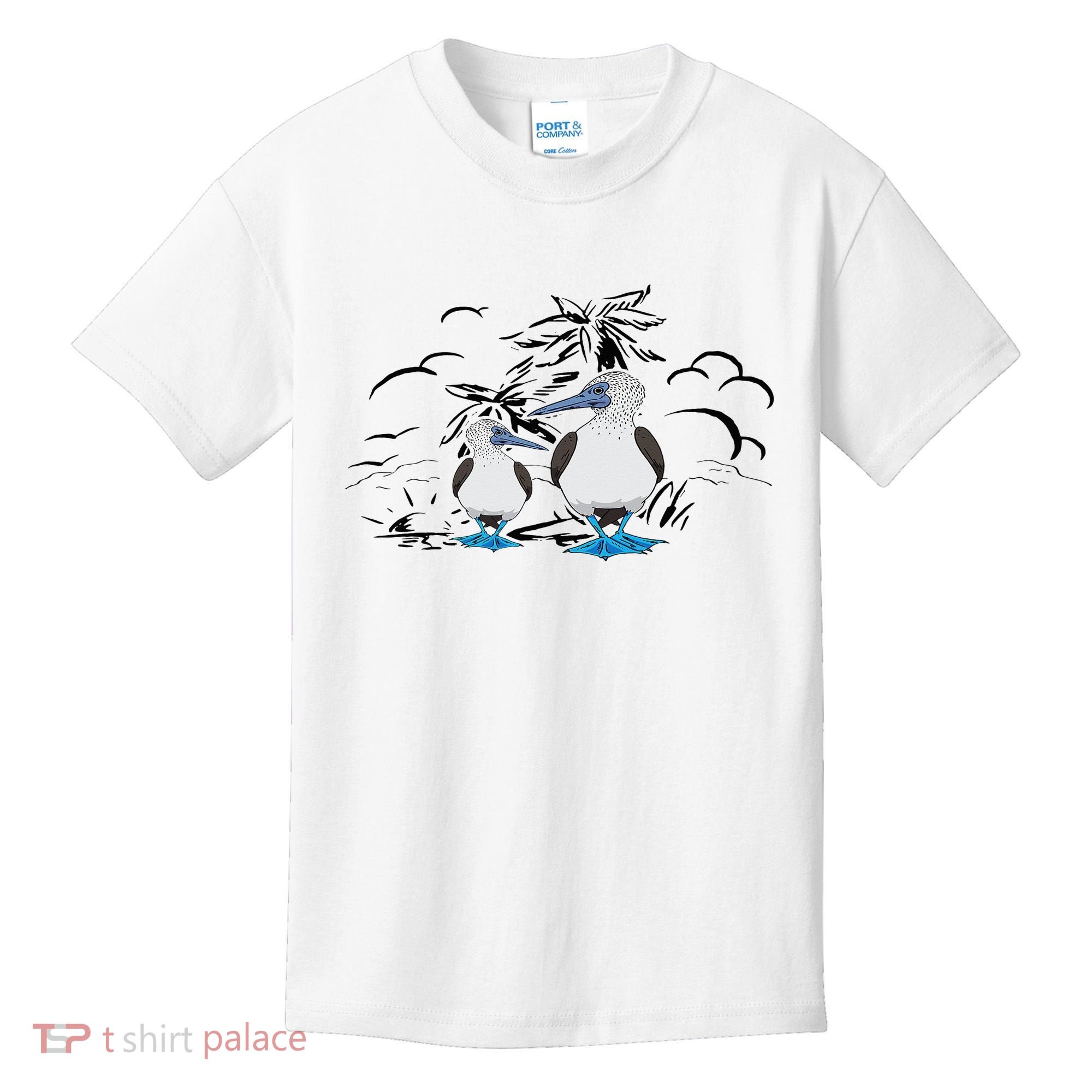 Seabirds Blue Footed Booby Bird Galapagos Islands Kids T-Shirt