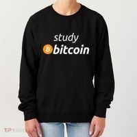 Study Bitcoin Famous Bitcoin Quote Women's Sweatshirt thumb 0