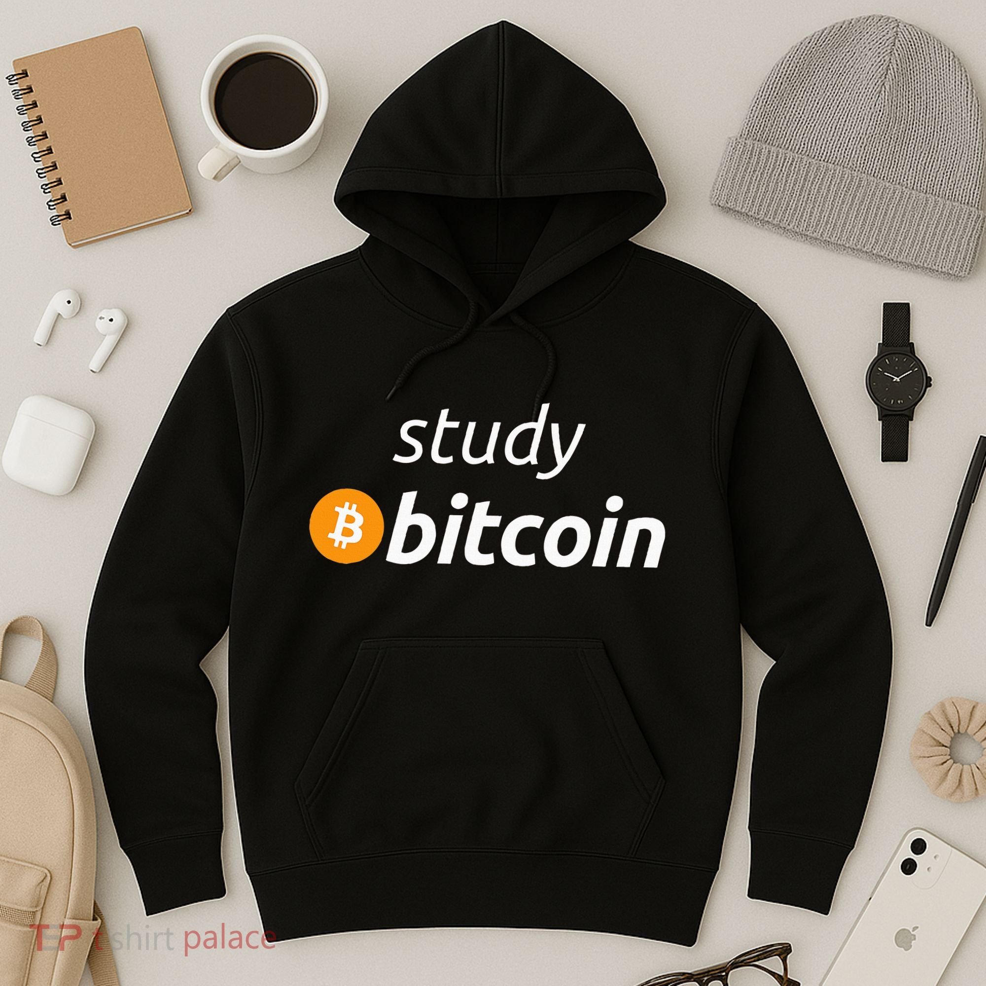 Study Bitcoin Famous Bitcoin Quote Hoodie