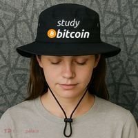 Study Bitcoin Famous Bitcoin Quote Bucket Hat thumb 3