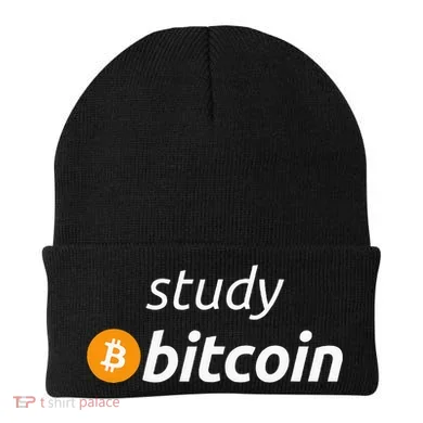 Study Bitcoin Famous Bitcoin Quote Beanie