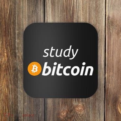 Study Bitcoin Famous Bitcoin Quote Coaster