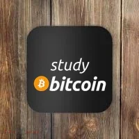 Study Bitcoin Famous Bitcoin Quote Coaster thumb 0