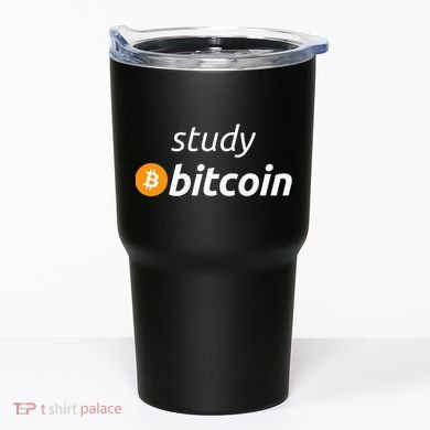 Study Bitcoin Famous Bitcoin Quote Tumbler